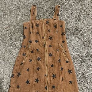 Altar'd State Brown Star Mini Dress